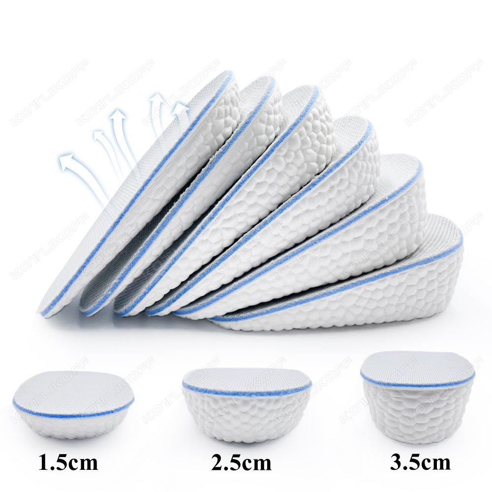 Heel Liner Grip - Height Increase Insoles Sponge Shock Absorption