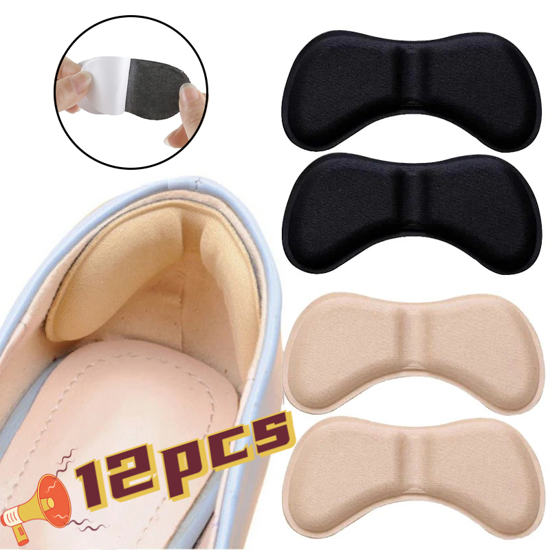 Heel Liner Grip - 12 Pcs Heel Insoles Patch Pain